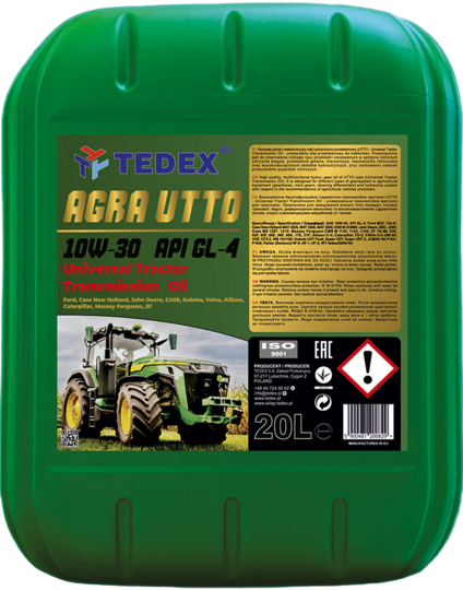 Олива гідравлічна Tedex Agra UTTO 10W-30